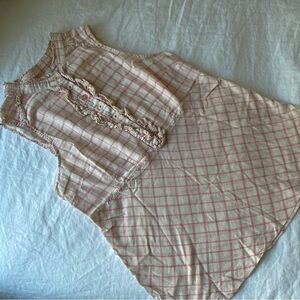 Odille plaid ruffle top